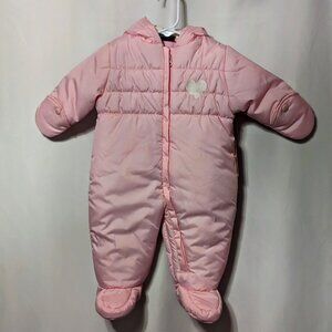 NWT Faded Glory Completely Pink Snowsuit - 3-6 Months